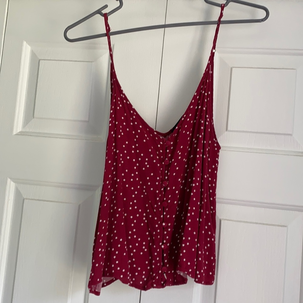 Forever 21 red tank top with star pattern